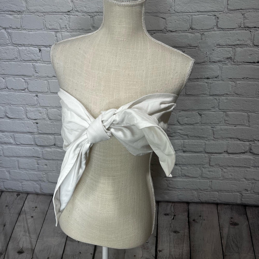 NWT Malibu bum tie front crop size small